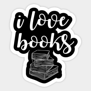 I Love Books Sticker